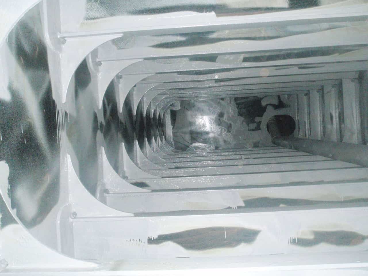 Completed Patch Repair grey patch repair of ballast tank internals